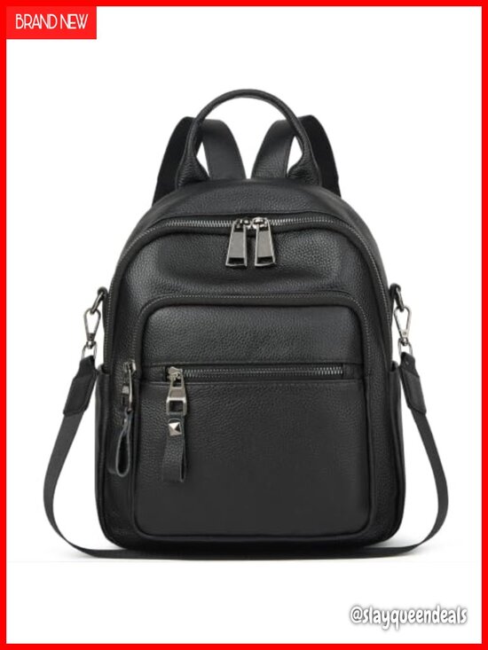 Genuine Leather Women\'s Travel Backpack with Anti-Theft Pockets main image 4